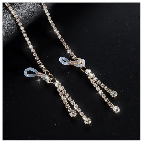 Rhinestone Tassel Choker Necklace Sexy Non Piercing Nipple Jewelry Summer Beach Chest Body Chain Crystal Nipple Body Accessories Jewelry for Women - color: Gold