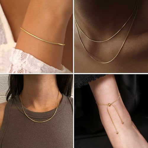 33FT 1.6mm Thin Stainless Steel Gold Snake Chains Bulk for Jewelry Making | 18K Gold PVD Plated 304 Stainless Steel Round Snake Chain Roll Spool for DIY Craft - color: 1.5mm Gold Round Snake Chains