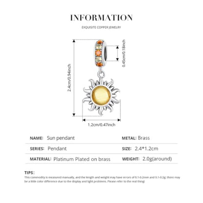 Celestial Bead Charms for Bracelets, Star Moon Dreamcatcher Dangle Charms, Silver Tone Copper, Glass Resin CZ Accents, Charm Beads for Women Jewelry Making, Gift Box Included - color: Golden Sun Dangle Charm