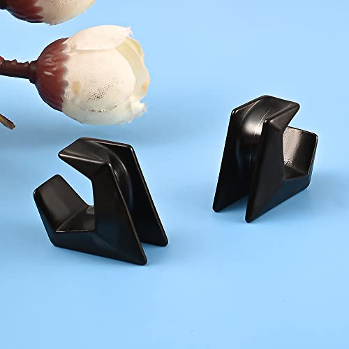 DOEARKO 2PCS Ear Gauges Cool Rhombus Saddle Ear Plugs Body Piercing Tunnels 316 Stainless Steel Hypoallergenic Earrings Plugs for Ears Expander Body Jewelry - color: Black, size: 14mm(9/16")