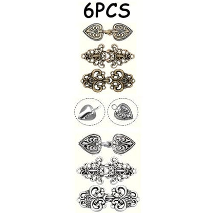 YiZYiF Vintage Sweater Shawl Clips Retro Cardigan Collar Dress Shirt Brooch Clips for Women Wearing