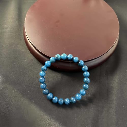 Amethyst Bracelet for Women Men, Elegant Handmade Natural Gem Stone Round Beaded Stretch Elastic Adjustable Healing Bracelets 8mm Gifts - color: AL-0211, size: Medium