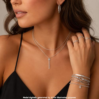 68-80 Pcs Jewelry Sets for Women, Gold Silver Bulk Jewelry Set with Rings Earrings Necklaces Bracelets, Hypoallergenic Fashion Jewelry Sets for Women Wedding Birthday Gifts - color: silver