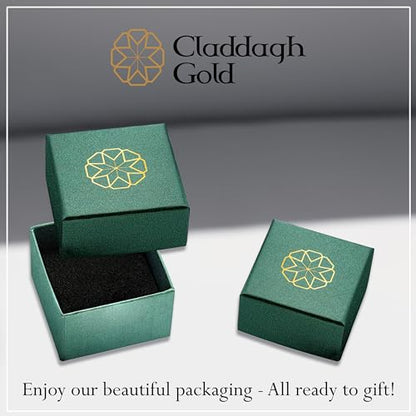 Claddagh Gold .925 Sterling Silver Initial Pendant Charm – Personalized Alphabet Letter Jewelry in 0.80mm or 0.55mm Block Font - color: 16" Rolo Chain with Pendant, size: Small, style: S