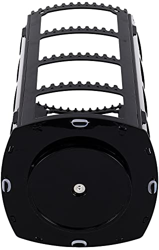 Sooyee 360 Rotating Earring Holder and Jewelry Organizer, Black | 4 Tiers, 156 Holes and 160 Grooves, For Necklaces Earrings Piercings, Classic Stand - color: Black