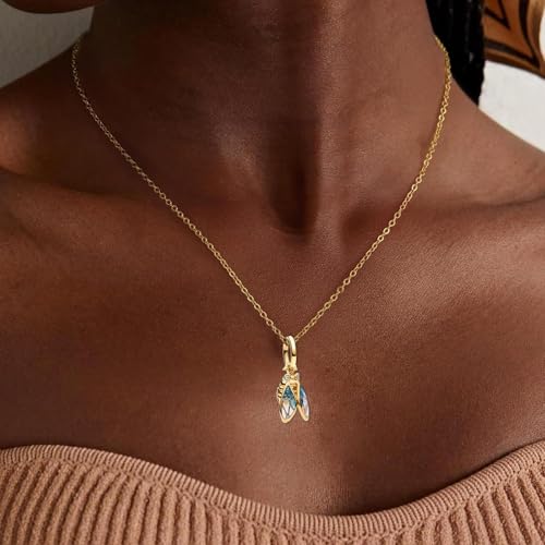 925 Sterling Silver Charms fits Bracelets and Necklace Pendant Bead Charms Jewelry Gift for Women Family Friends - style: Golden Cicada Charm