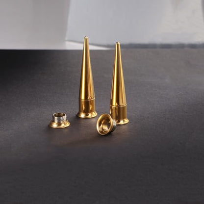Piercing Taper Stretching 2 in 1 Ear Tunnel Gauges Stretcher Stainless Steel Internally Threaded Plugs Gauge for Ears Women Men 1G 7mm - color: Gold, size: 1G(7mm)