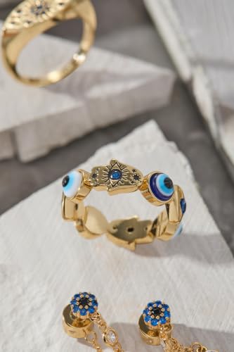 Alex and Ani Evil Eye Rings - style: Band Ring