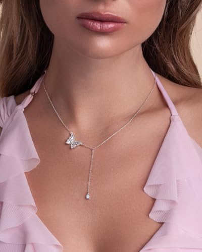 SNGIA 18K Gold Plated Stackable Adjustable Curved Horizontal Bar with CZ Pendant Necklace For Women by SNGIA, Dainty Drop Layered Trendy Birthstone Gemstone Charm Statement Jewelry Gifts, Bohemian Vintage Handmade Unique Cute Thin Skinny Dainty Chain Bead