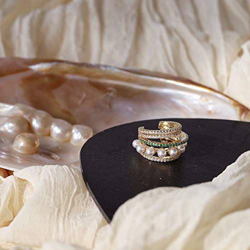 Pearl Ear Cuff Earrings for Women 14K Gold Ear Cuffs for Non Pierced Ears Cartilage Earrings - style: Pearl