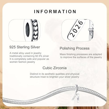 MITSOKU 925 Sterling Silver Charms for Bracelets Necklaces Animal prototype Pendant Safety Chain Dangle Pendants Beads Christmas Day Charms Jewelry Gift for Women - style: Happy Graduation 2025 Degree Certificate