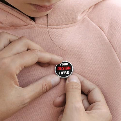 Custom Pins Custom Lapel Pins Customized Buttons Cute Pin for Backpacks Personalized Pin Add Logo Text Photo - color: Round