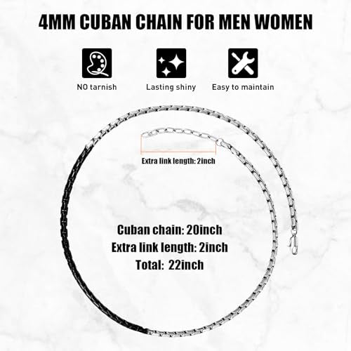 Stainless Steel Chain Necklaces,Rolo Chain Necklace for Men Women,Unique Fashion and Charm Jewelry, Silver Tone Chain,Stainless Steel Adjustable Link, Gifts for Friends/Husband/Dad - style: 1259