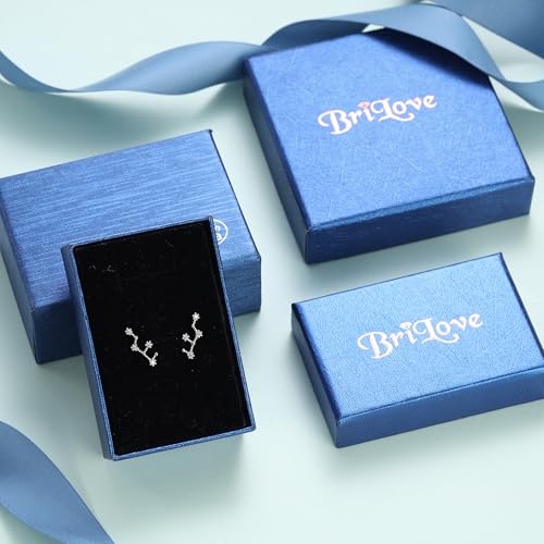 925 Sterling Silver CZ Horoscope Zodiac 12 Constellation Astrology Ear Crawler Post Earrings Gift for Mom Women Mothers Day/Valentines Day/Birthday/Christmas/Anniversary - style: Virgo (Aug 23 - Sep 22)