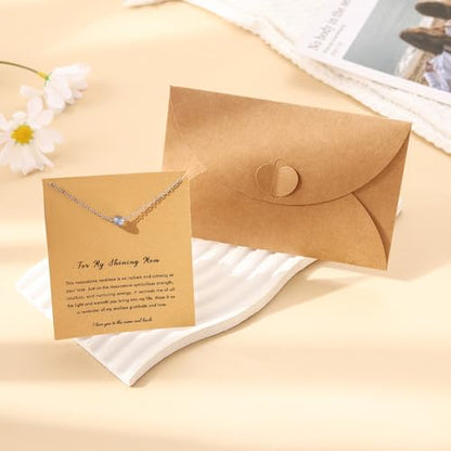RZKING Silvery Necklace for Women, Gifts for Friend Mom Daughter Teacher - style: Moonstone