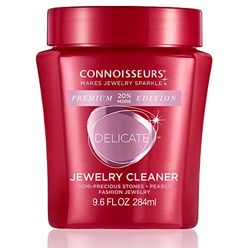 CONNOISSEURS Premium Edition Jewelry Cleaner, Value Size 9.6oz - Pick from Fine, Silver or Delicate Jewelry Cleaner - style: Delicate - 9.6 Ounce