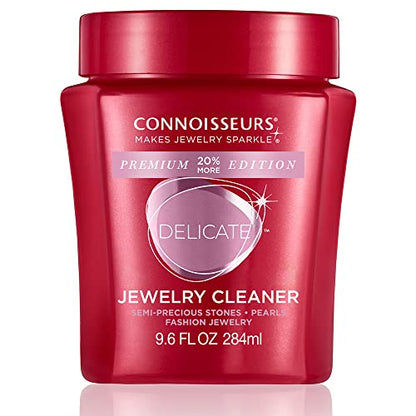 CONNOISSEURS Premium Edition Jewelry Cleaner, Value Size 9.6oz - Pick from Fine, Silver or Delicate Jewelry Cleaner - style: Delicate - 9.6 Ounce