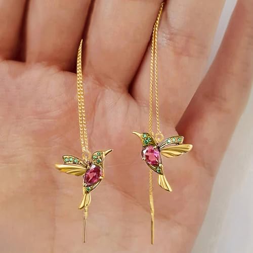 Little Bird Tassel Earrings for Women Animal Drop Earrings Trendy Jewelry - color: E567