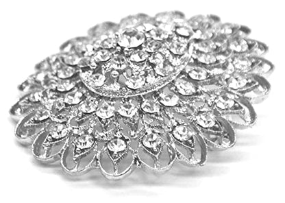 Belagio Enterprises 2 1/2-Inch Rhinestone Brooch | BW-171-182 - size: 2-1/2-Inch, style: BW-142