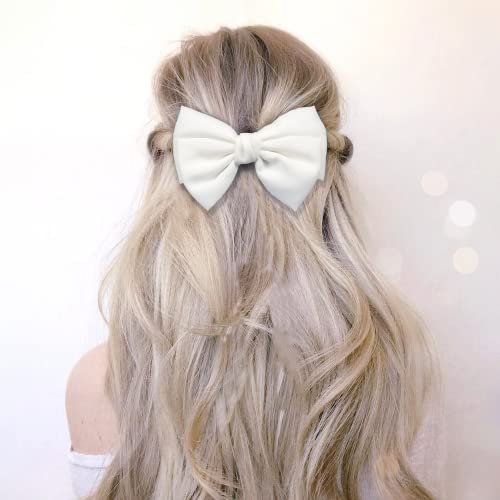 Hair Bow Clips, Stocking Stuffers for Women - French Hair Bows Barrette Hair Accessories for Adults Women Girl and Ladies - Ideal Gift for Birthday,Daily Wear and Holiday Present (6pcs)