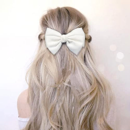Hair Bow Clips, Stocking Stuffers for Women - French Hair Bows Barrette Hair Accessories for Adults Women Girl and Ladies - Ideal Gift for Birthday,Daily Wear and Holiday Present (6pcs)