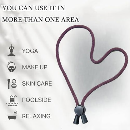 6pcs Brown Adjustable Hair Ties - Long, Extra Length Scrunchies for Thick Hair, Afro Puffs & Ponytails - One Handed Use - color: Brown