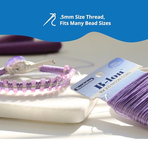 Beadalon B-LON Cord, TEX 210, 0.50 mm, Capri Blue, 40 yd - size: 40 yd, style: Capri Blue