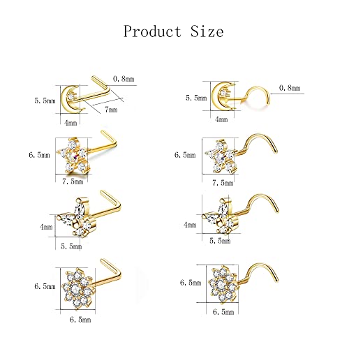 YACHY ASTM F136 G23 Titanium Flat Back Stud Earrings, Internally Threaded Screw-On Hypoallergenic Body Piercing Jewelry for Everyday Wear, Tragus Helix Conch Monroe Medusa Lip, 18G 6mm 8mm - color: 1, size: 6mm+8mm