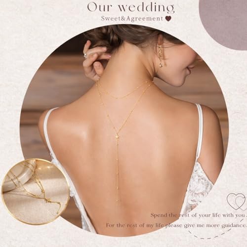 Lariat Necklaces for Women - Dainty Long Necklace Trendy 14K Gold Plated Hypoallergenic Layered Long Y-Shape Sunburst CZ T-Bar Pendant Drop Chain Necklace Set for Women Non Tarinsh Jewelry - style: layered bead sunburst-gd