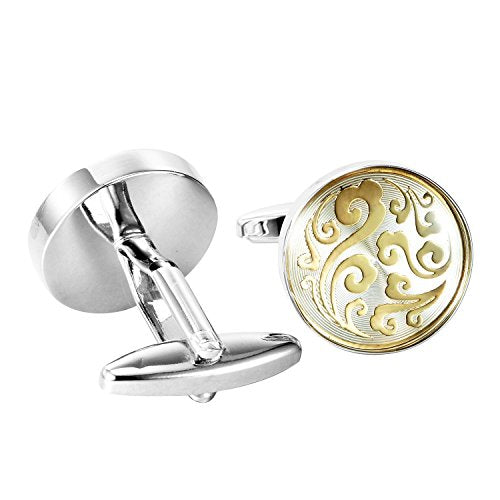 Urban Jewelry Mens Stainless Steel Nautical Knot Cufflinks Sharp Formal | Nautical Cufflinks Stainless Steel Rust Resistant Finish Polished Cufflink Finish Modern Cufflink Design Style - color: Oriental Style Cufflinks