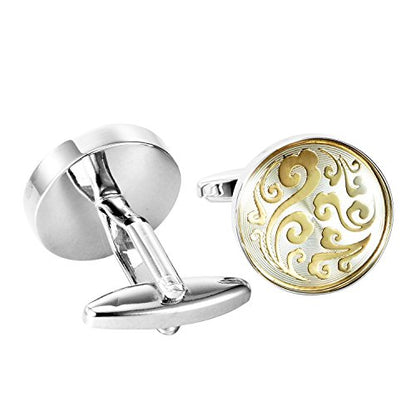 Urban Jewelry Mens Stainless Steel Nautical Knot Cufflinks Sharp Formal | Nautical Cufflinks Stainless Steel Rust Resistant Finish Polished Cufflink Finish Modern Cufflink Design Style - color: Oriental Style Cufflinks