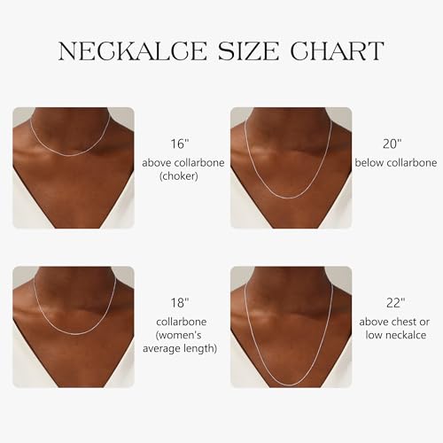 IIEFWELL S925 Sterling Silver Chain Necklace for Women - 1.2/0.8mm Satellite Bead Cable Box Chains Necklace Set, Hypoallergenic Sturdy Women's Silver Chain Necklaces, 16/18/20/22 Inches Jewelry Gifts - color: Box + Satellite, size: 18 Inch (Women's Averag