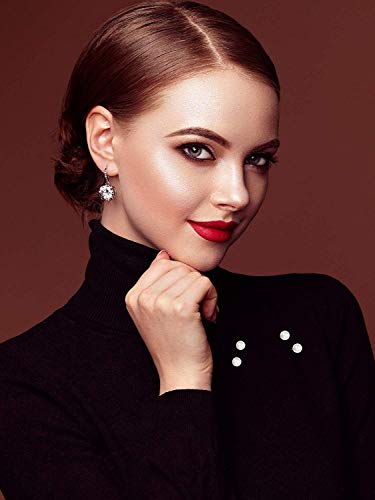 11 PCS Sweater Shawl Safety Pin Faux Pearl Brooch Pins Vintage Shirt Clips for Women