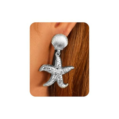 Gold Chunky Earrings for Women Trendy, 14K Gold Plated Dainty Kont Earrings Statement Minimalist Hypoallergenic Stud Earrings - color: Alex & Silver