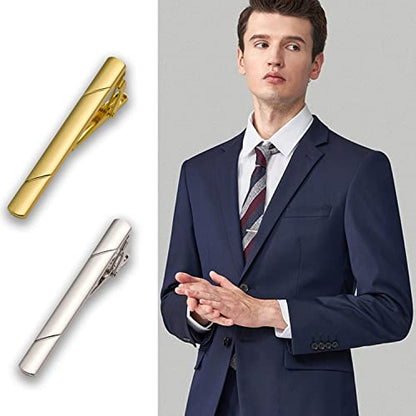 4Pcs Tie Clips For Men Tie Bar with Gift Box | Suit accessories mens accessories fashion tie clip tie pin tie bar
