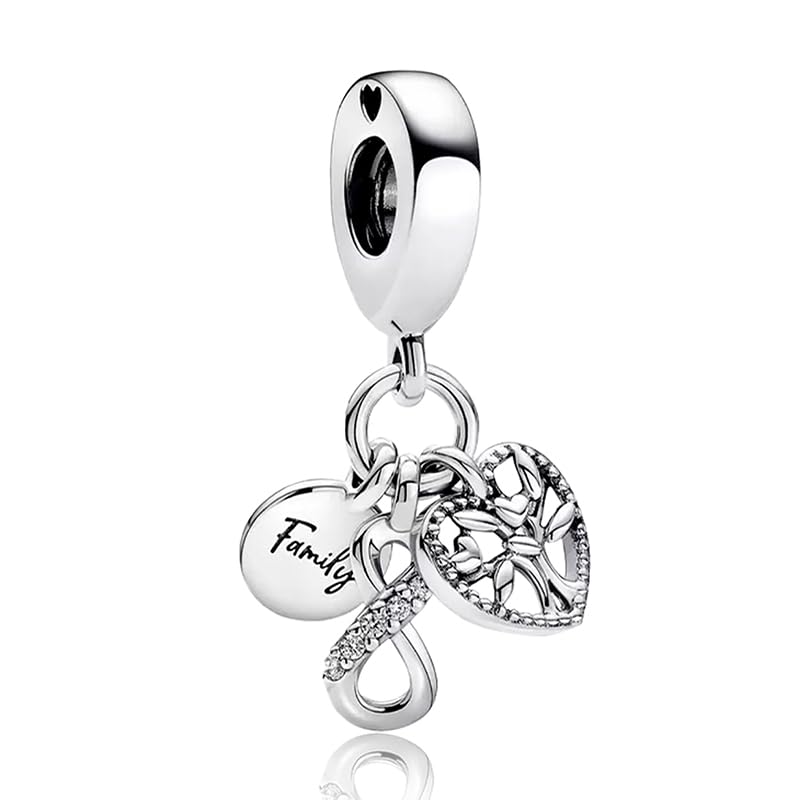 10 Pack Silver Bead Charms for Bracelets and Necklaces Pendant Dangle Beads Jewelry Gifts for Women Charm Set - color: Travel Hot Air Balloon