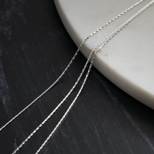 Milla Triple Necklaces for Women, Trendy Trpiple Chain Necklace Set | Stylish Gold Necklace Stack and Silver Layered Necklaces for Women made with 14K Gold Plated and Silver Plated Materials - color: Triple Snake Chain / Silver