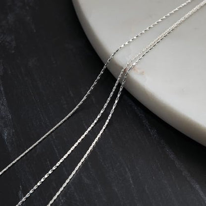 Milla Triple Necklaces for Women, Trendy Trpiple Chain Necklace Set | Stylish Gold Necklace Stack and Silver Layered Necklaces for Women made with 14K Gold Plated and Silver Plated Materials - color: Triple Snake Chain / Silver