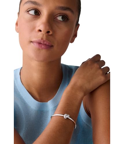 kate spade new york Sailor's Knot Hinge Bangle - color: Clear/Silver Pave