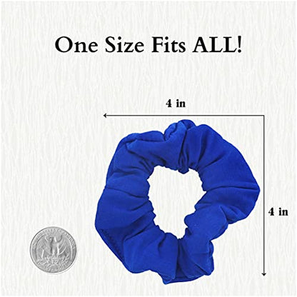 9 Pack Scrunchies Hair Ties (Mixed Colors) - color: Mixed Colors