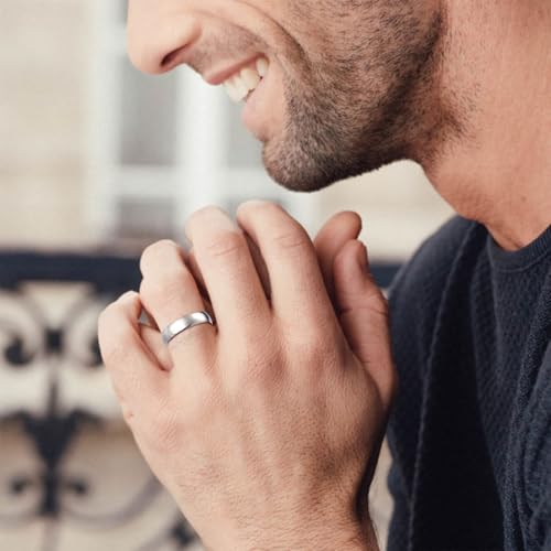 ChicSilver 2/3/5mm 925 Sterling Silver Ring Customizable Plain Dome High Polished Wedding Band Comfort Fit Size 4-12 - color: 5MM Silver