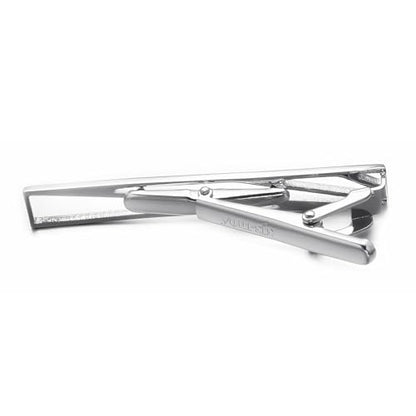 Yoursfs Irregular Hollow Out Tie Clips for Men | Small Square, Silver, Stainless Steel, Personalized Jewelry