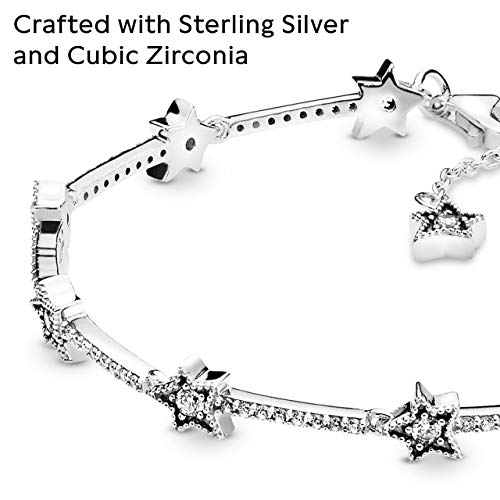 Pandora Celestial Stars Bracelet - Gift for Her - Sterling Silver & Cubic Zirconia Bracelet for Women - With Gift Box