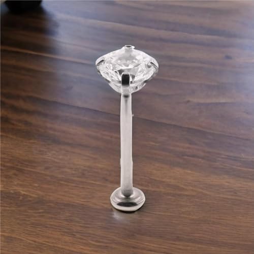20g/18g/16g Titanium Press Fit Threadless Push in Labret Stud