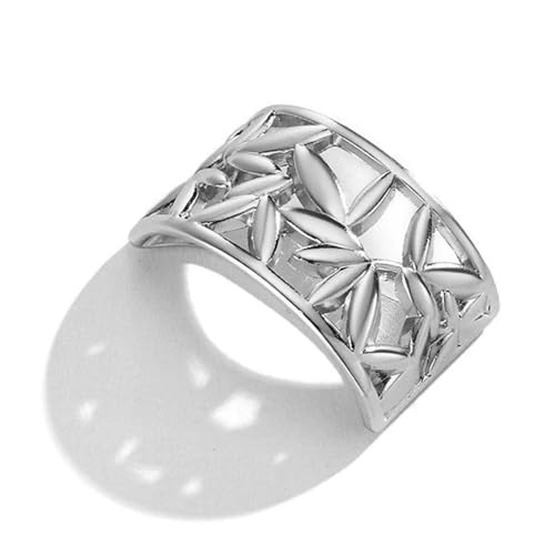 Elegant Leaf Silk Scarf Ring Brooch for Women Metal Delicate Oblate Shawl Scarves Buckle Wrap Clasp Clip Brooches Fashion Unique Wedding Formal Party Dress Accessories Jewelry - color: Silver Plated