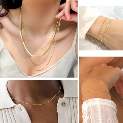 33FT 1.6mm Thin Stainless Steel Gold Snake Chains Bulk for Jewelry Making | 18K Gold PVD Plated 304 Stainless Steel Round Snake Chain Roll Spool for DIY Craft - color: 1.5mm Gold Round Snake Chains