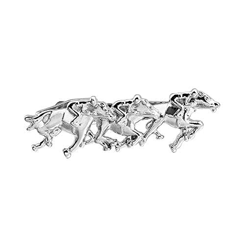 HAWSON 2 inch Tie Clip for Men-Novelty Sport Necktie Bar Clip,Tie Pin,Special Interesting Gift for Men - style: Horse racing