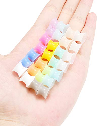 Jenxnjsjo 14g to 7/8in Ear Gauges Plugs Tunnels Taper Earrings Stretching Expander Kit Set for Women Men - color: 041: Glow in The Dark, size: 0g (8mm)
