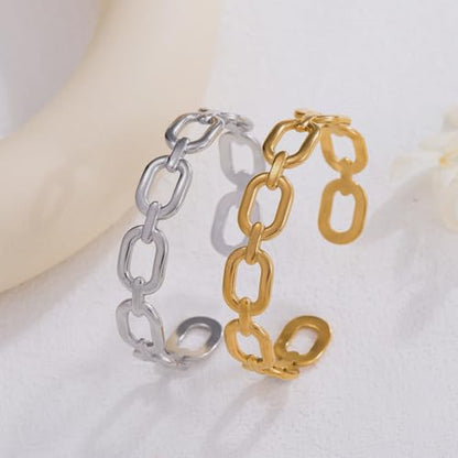 Womens Cuff Bracelets Heart Open Bangle Jewelry - color: Square Silver