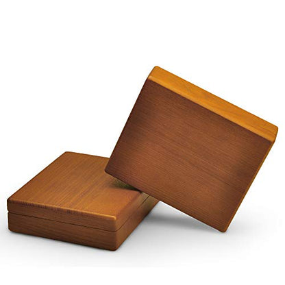 Oirlv Solid Wood Ring Jewelry Box Organizer Earrings Jewelry Drawer Organizer Tray with Lid (Grey Flat Box) - color: Grey Flat Box